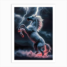 Lightning Horse Art Print