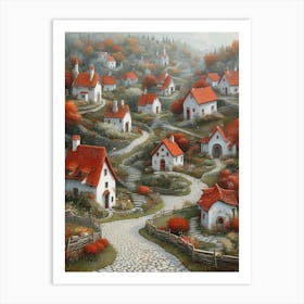 Russian Village Art Print