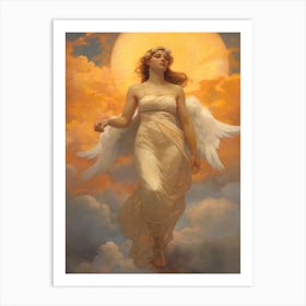 Athena Greek Goddess Painting Art Print