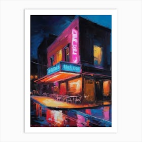 Neon Nightclub Art Print