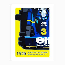 Tyrrell 6 Wheeler 76 Art Print