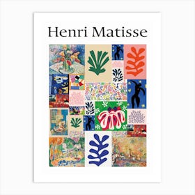 Henri Matisse Cutout Collage Art Print