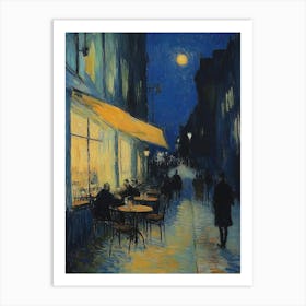 Vincent Van Gogh, Cafe Terrace At Night, 1888, Oil On Canvas, Kröller Müller Museum, Otterlo, Netherlands 1 Art Print