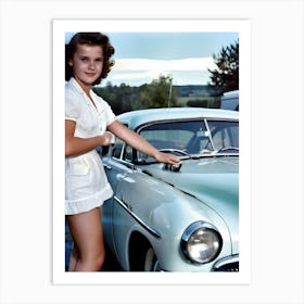 50's Era Community Car Wash Reimagined - Hall-O-Gram Creations 22 Art Print