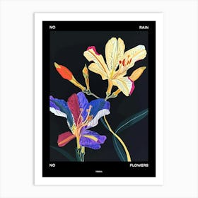 No Rain No Flowers Poster Freesia 1 Art Print