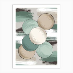 Abstract Circles 3 Art Print