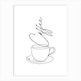 Coffee Mug, CoffeeArt, CoffeeLover, AestheticCoffee, CoffeeTime, MorningCoffee, CoffeeQuotes, CoffeeDecor, CoffeeVibes, CoffeeAddict, CoffeeCulture, CoffeeDesign, MinimalistCoffeeArt Art Print