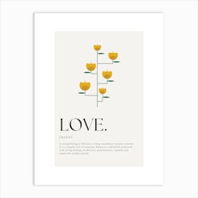 Love Definition Art Print