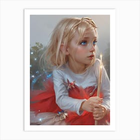 Young Fairy Girl. Miss Andi Art Print