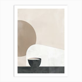 Sunlit Waves Minimalist Style Art Print