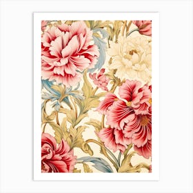 Floral Wallpaper 135 Art Print