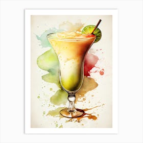 Cocktail Painting drinks Art Print