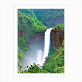 Bhagsunag Falls, India Majestic, Beautiful & Classic (3) Art Print