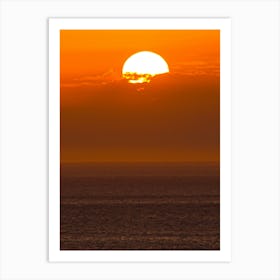 Sunset Over The Ocean 77 Art Print