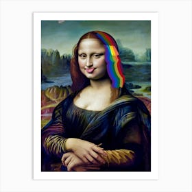 Mona Lisa Goes Wild Art Print