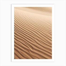 Sand Dunes In The Desert 2 Art Print