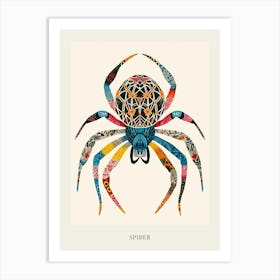Colourful Insect Illustration Spider 8 Poster Art Print