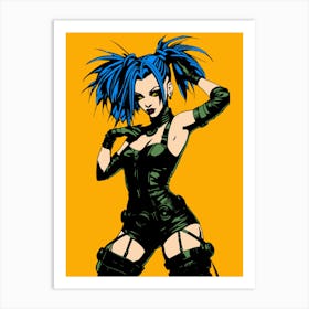 Comic Book Girl Art Print