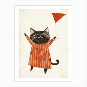 happy cat Art Print