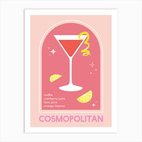 Cosmopolitan Cocktail Art Print