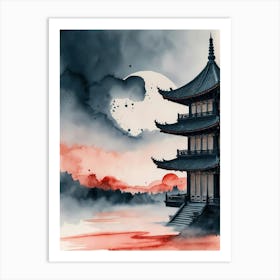 Asian Pagoda 7 Art Print