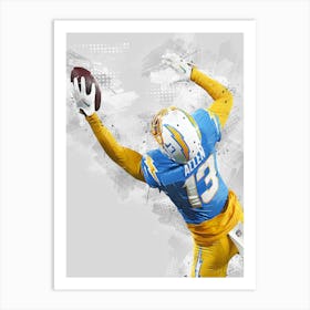 Keenan Allen Los Angeles Chargers Art Print