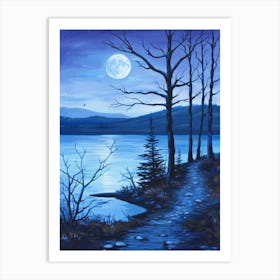 Moonlight Path 1 Art Print