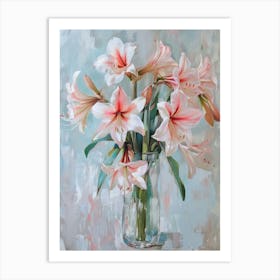 A World Of Flowers Amaryllis 2 Painting Art Print