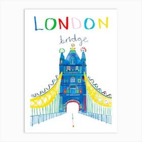 London Bridge drawing Art Print