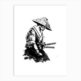 Waiting Samurai Art Print