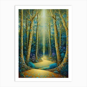 Path Through The Forest 11 Art Print