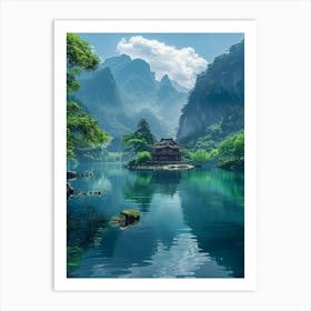 Chinese Temple 2 Art Print