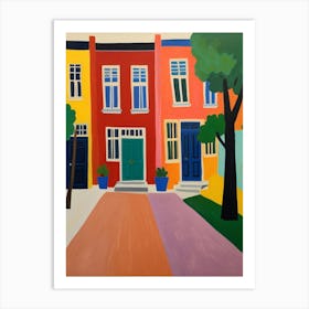 Colorful Houses Art Print