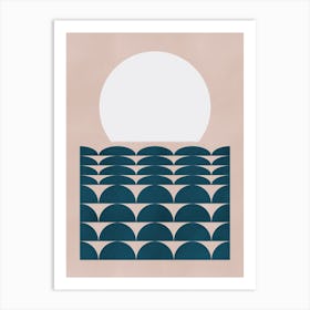 Geometrical Seascape Art Print