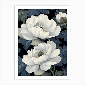 White Anemones 1 Art Print