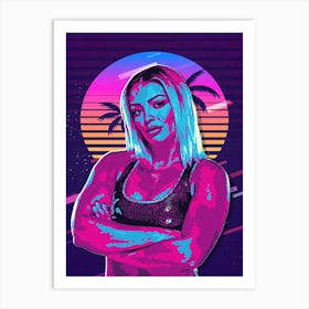 Mandy Rose 80s Retro Art Print