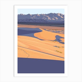 Mojave California Travel Poster Art Print