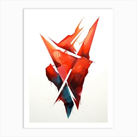 X watercolor painting Art Print