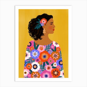 Flower Frock Art Print