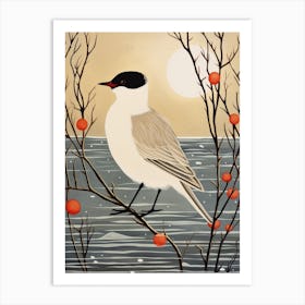 Bird Illustration Grebe 1 Art Print