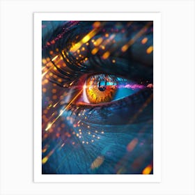 Futuristic Eye Art Print