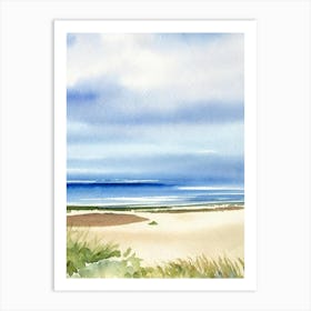 Formby Beach 2, Merseyside Watercolour Art Print