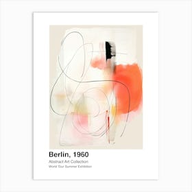 World Tour Exhibition, Abstract Art, Berlin, 1960 6 Art Print