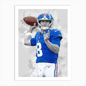 Daniel Jones New York Giants Art Print