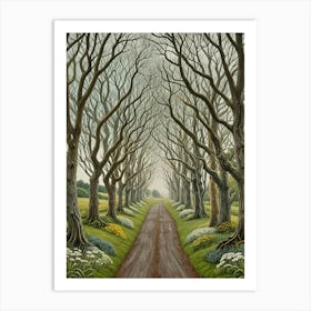 Dark Hedges Art Print