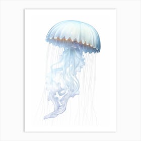 Sea Nettle Jellyfish Watercolour 3 Art Print