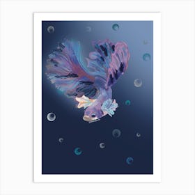 Fish in the sea Art Print