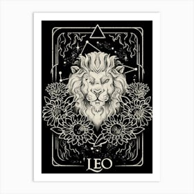 Leo sign Art Print