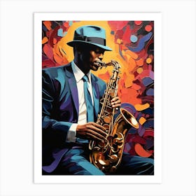 Default A Mesmerizingly Fluid Jazz Musician Every Note Seems T 0 Art Print