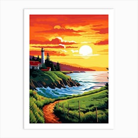 Whidbey Island Pointllism 16 Art Print